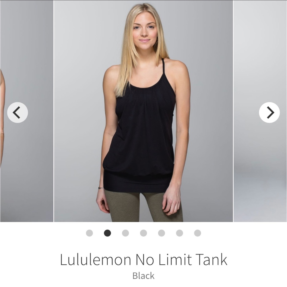 Lululemon No Limit Tank Black, 6